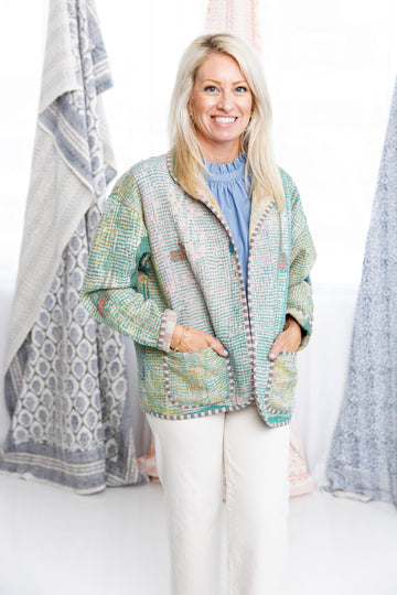 Pastel Pathways Reversible Kantha