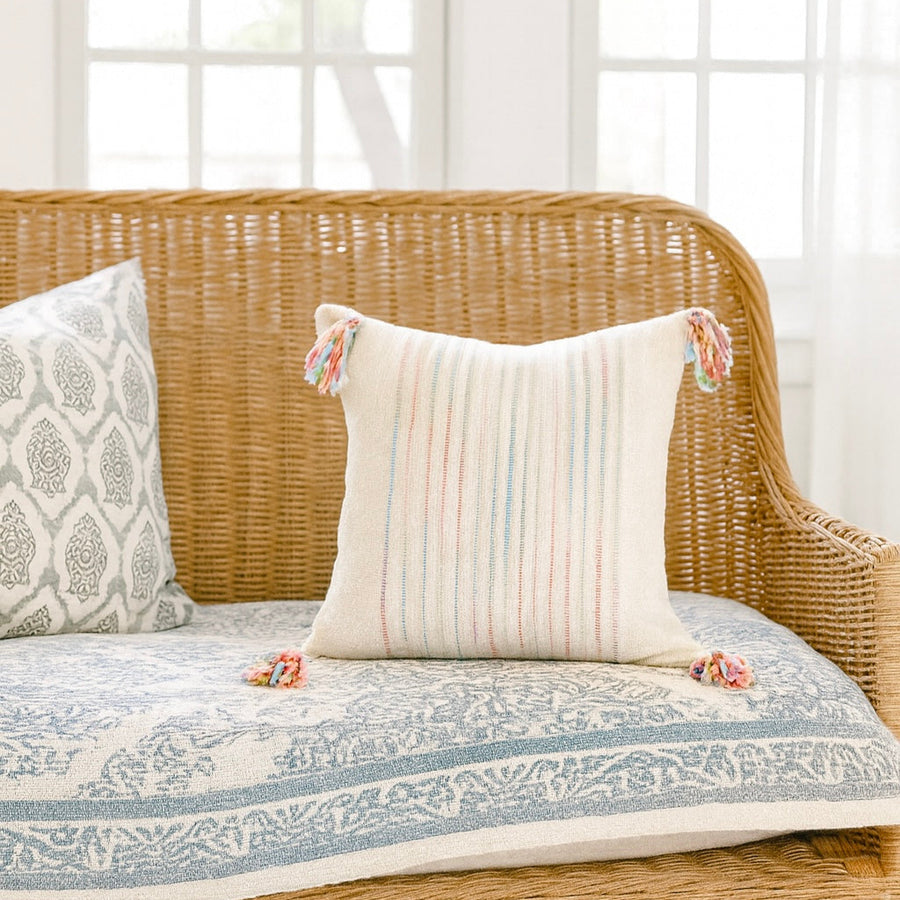 Confetti Tassel Pillow Cover