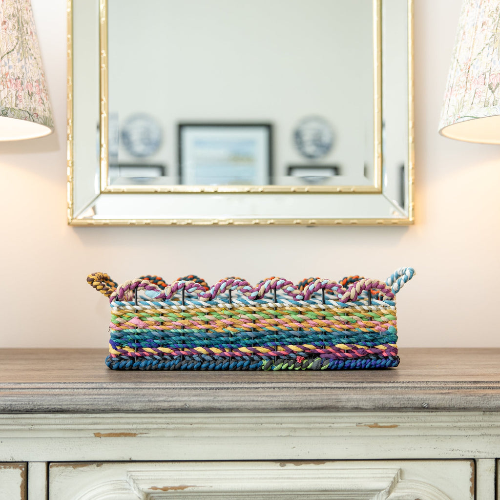 Joyful Threads Woven Iron Basket