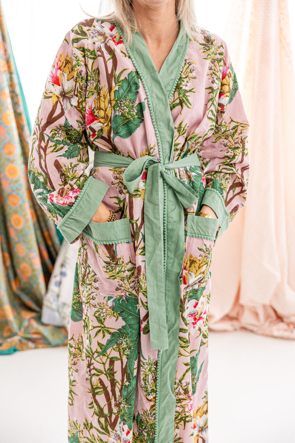 Palm Paradise Cotton Robe