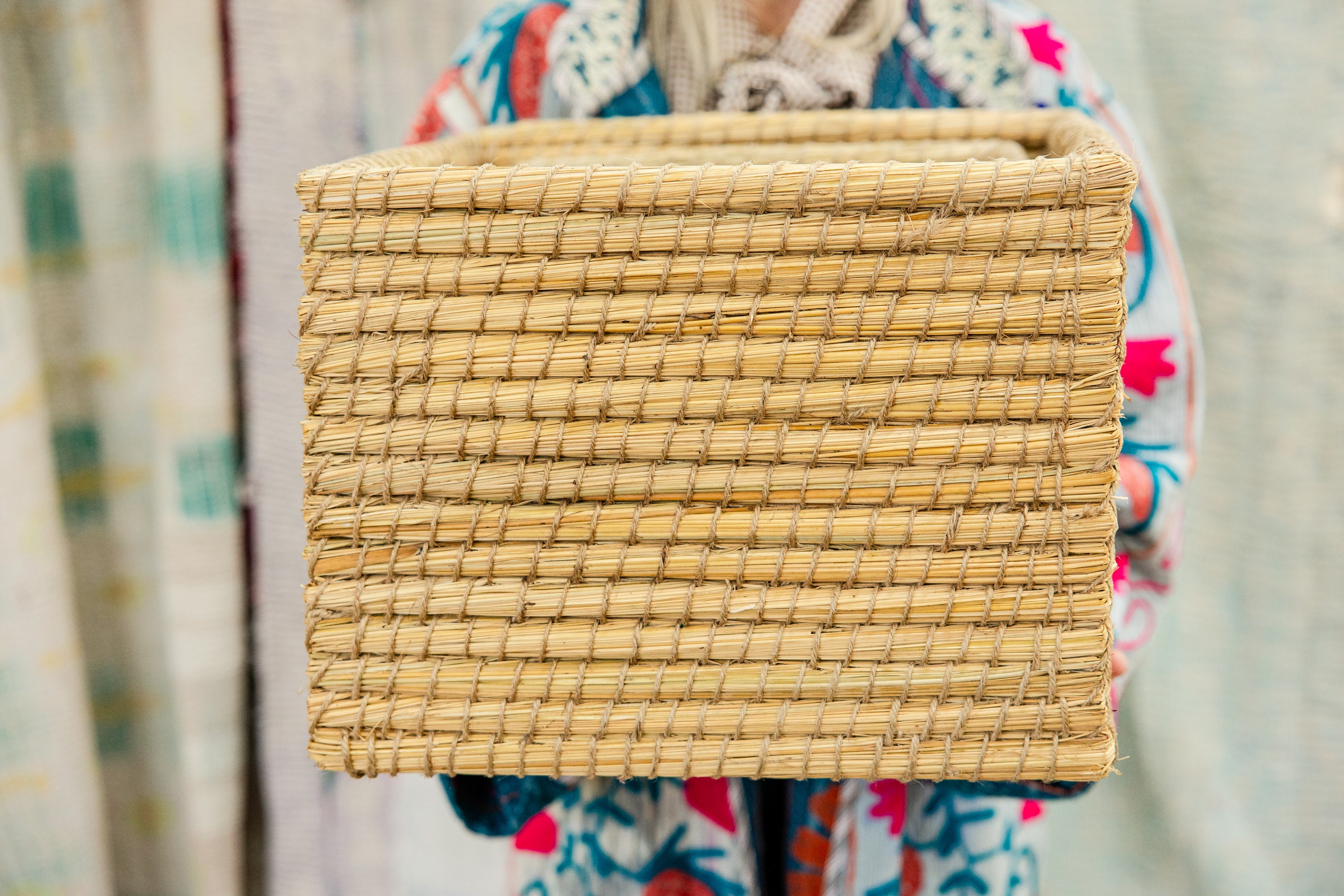 Golden Fields Handwoven Basket-Large