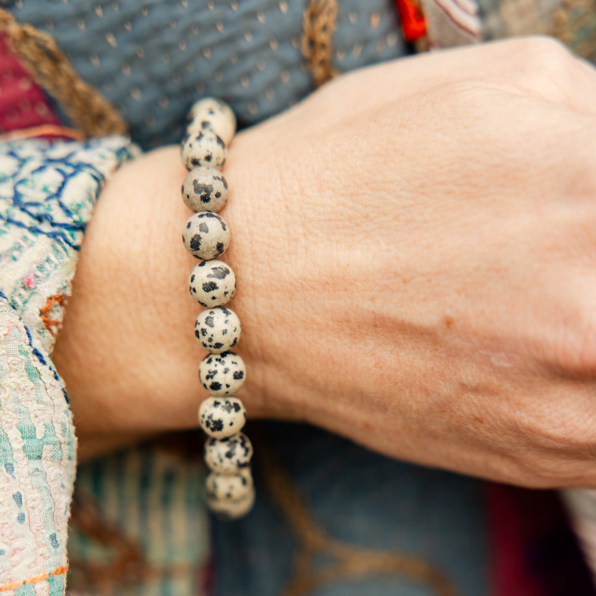 Abundance Bracelet-Dalmatian Jasper