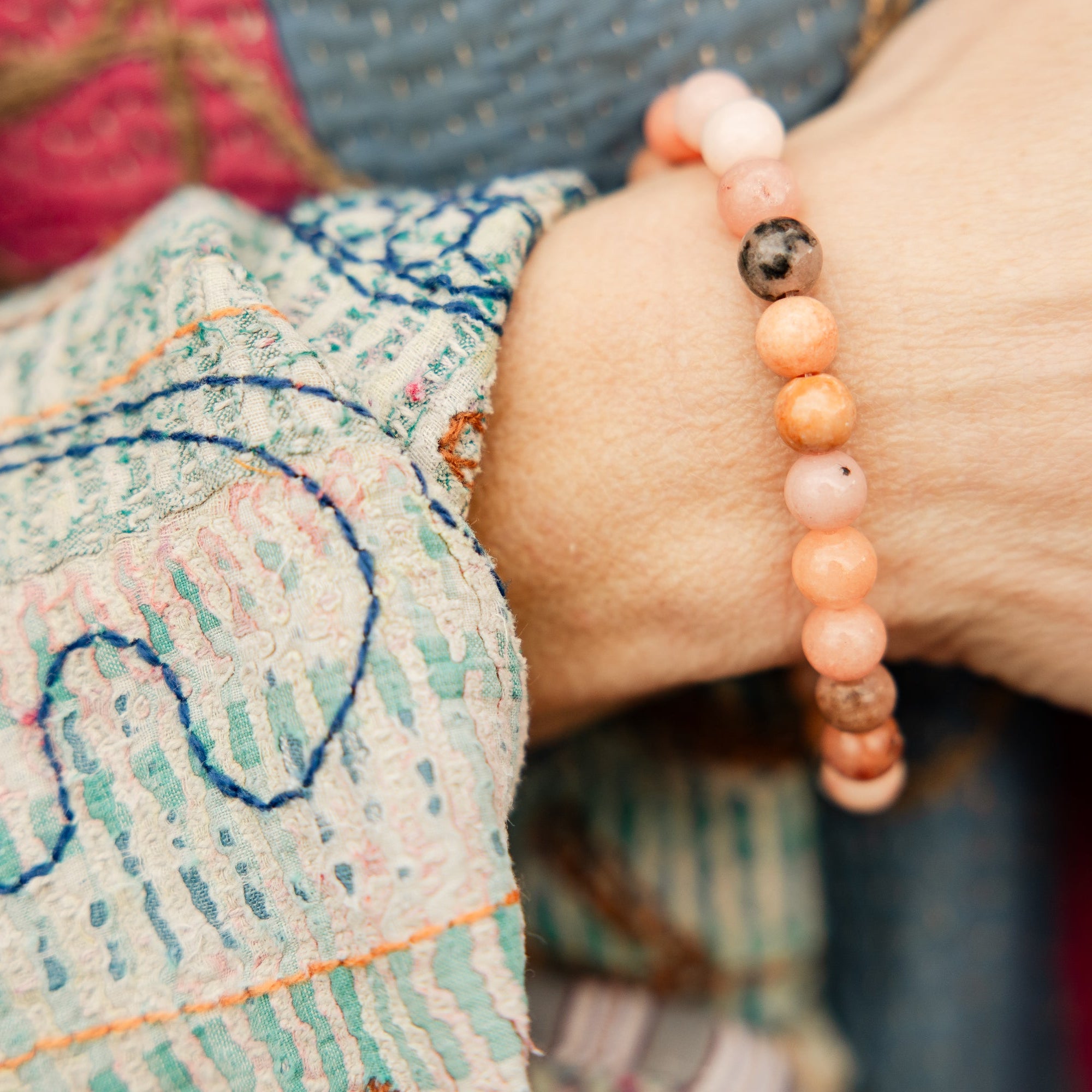 Abundance Bracelet-Shades of Coral