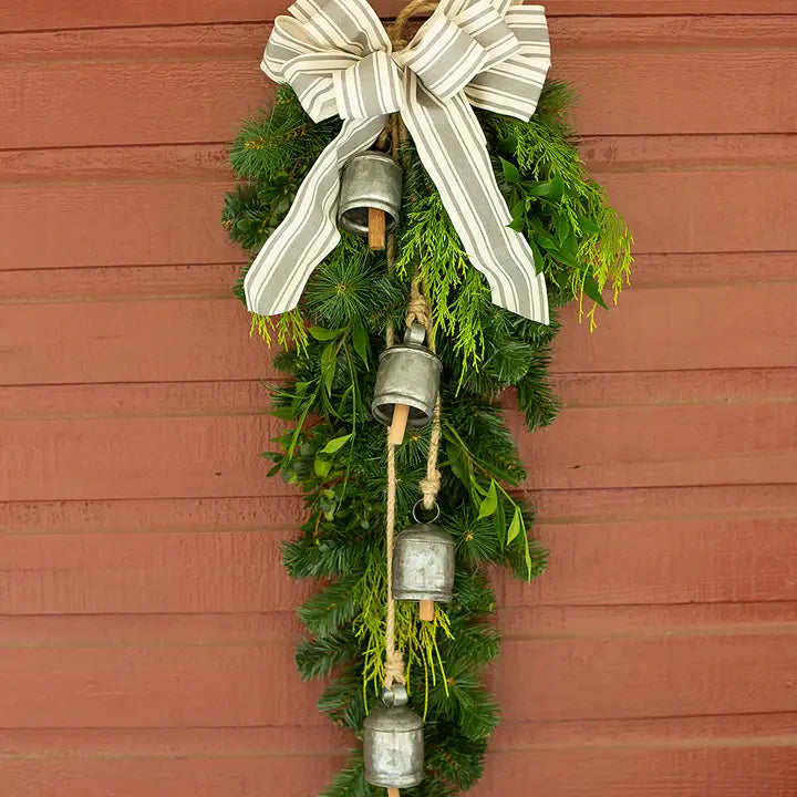 Four Galvanized Bell Tula