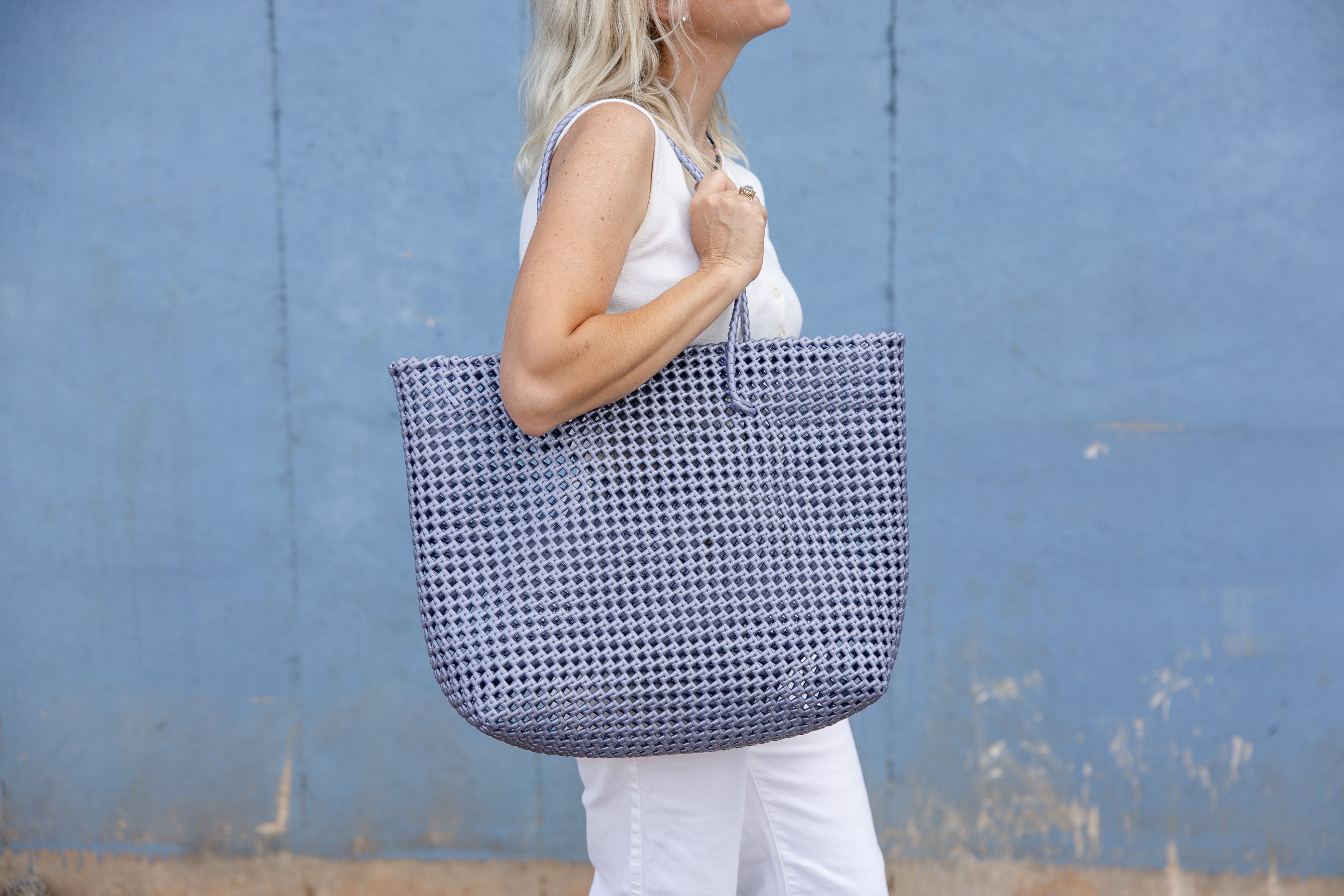 Silver Selah Market Tote