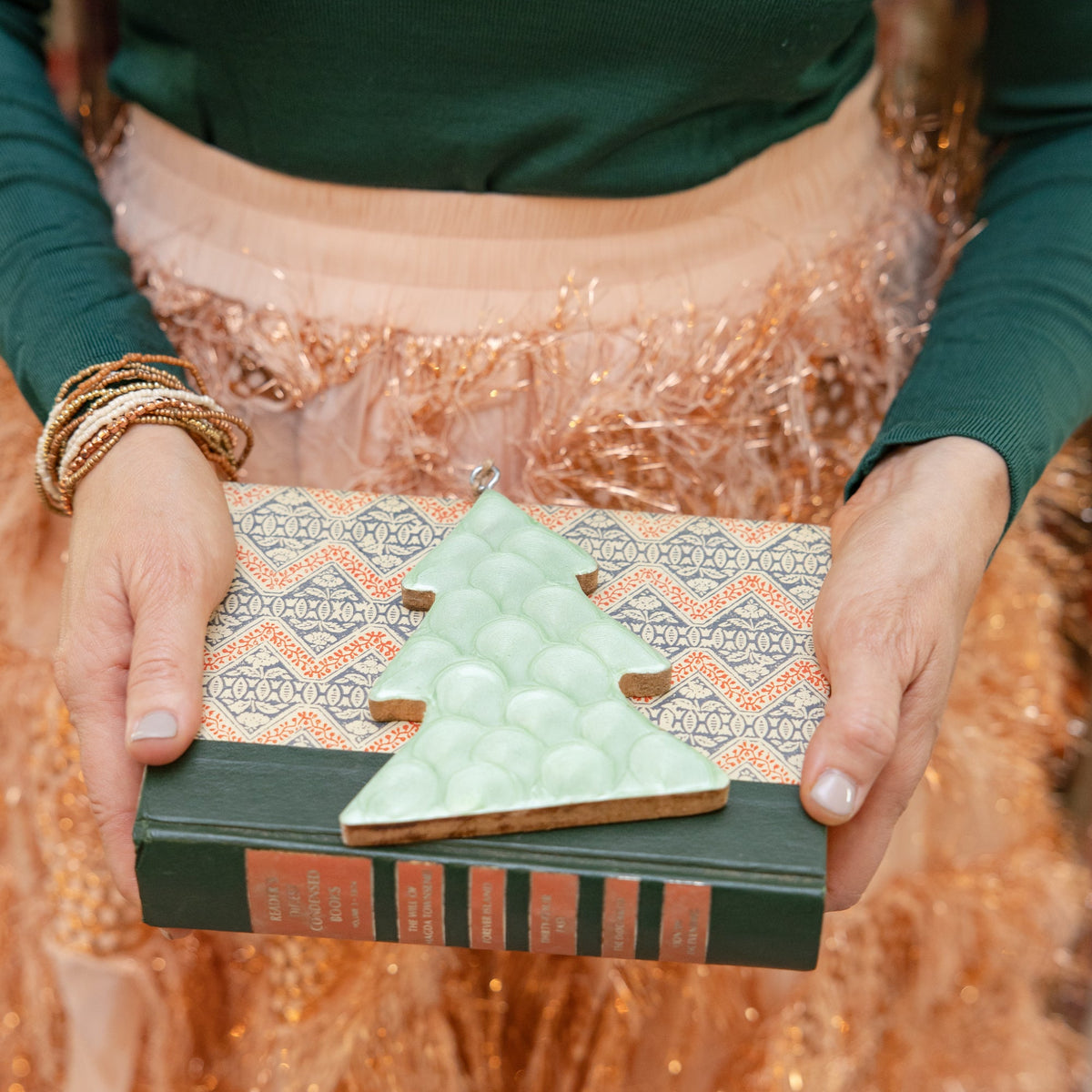 Classic Crest Sage Tree Ornament