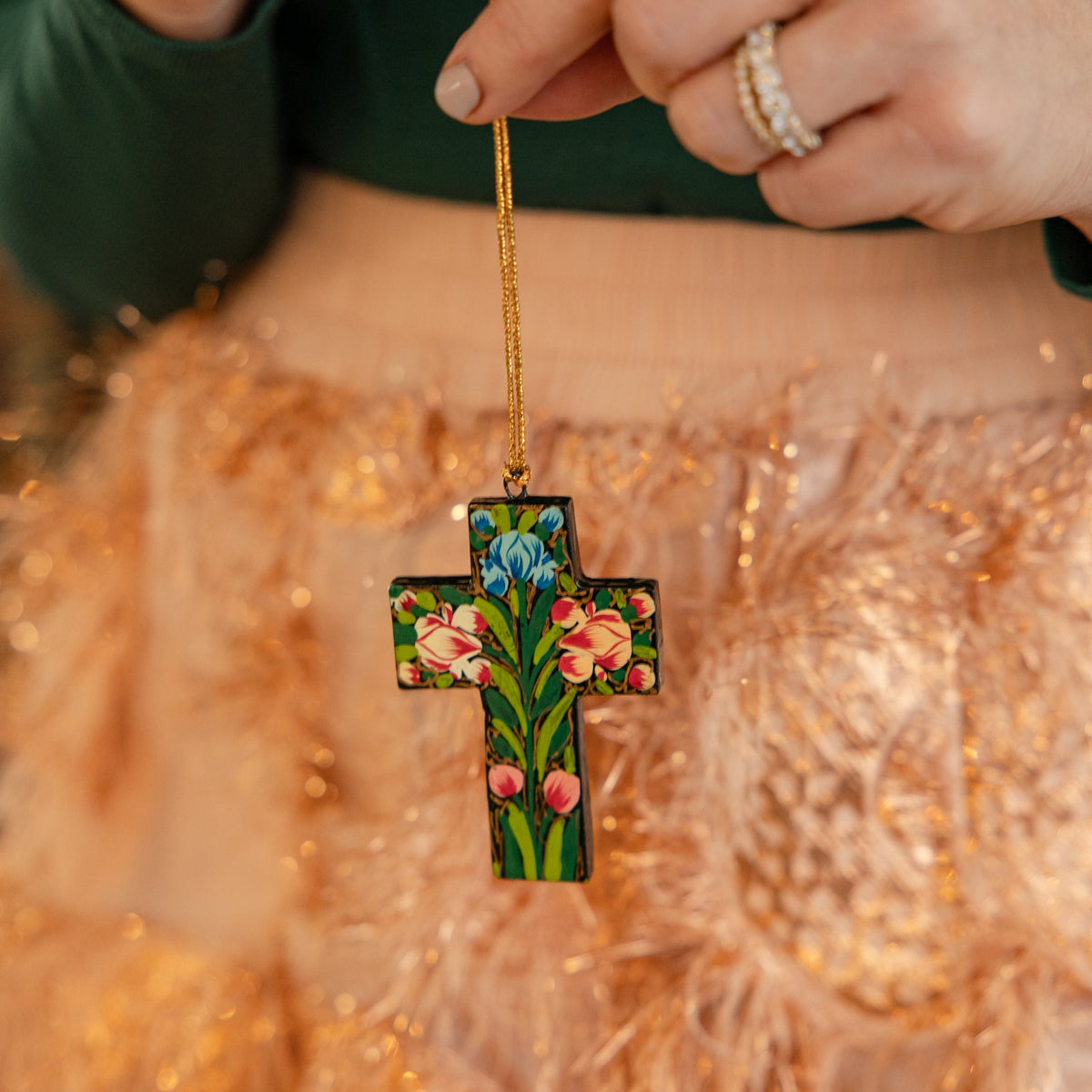 Bloom Hanging Cross