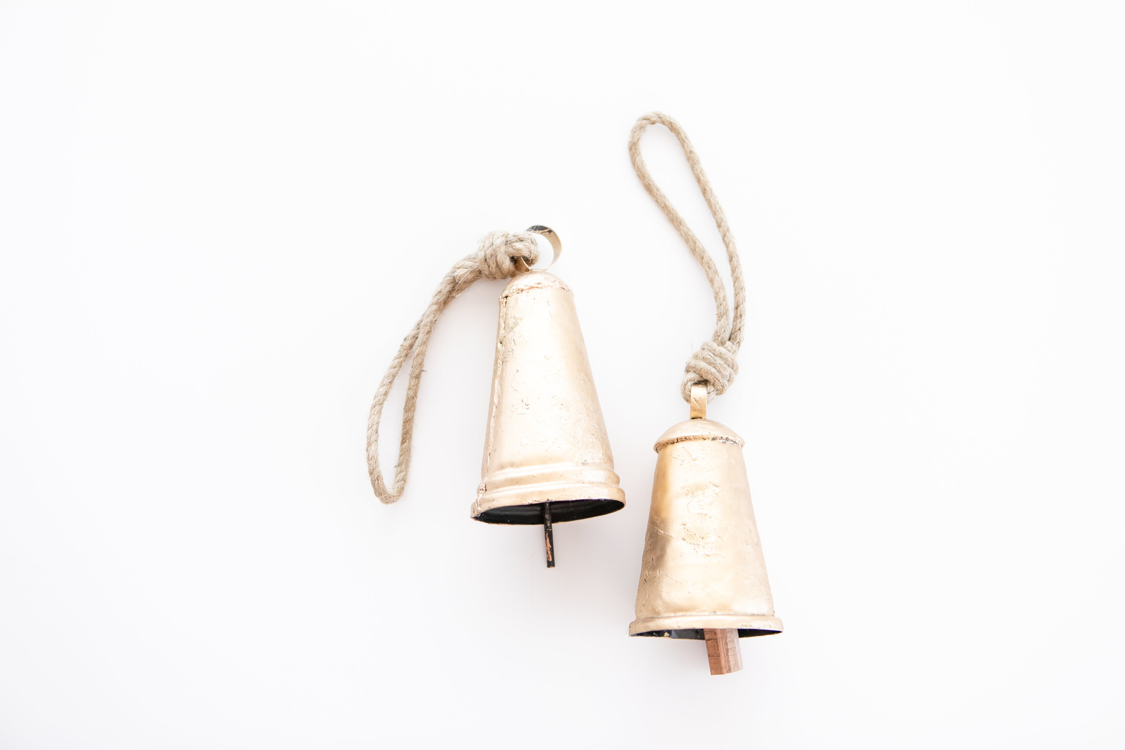 Brass Cone Christmas Bell Double Rim