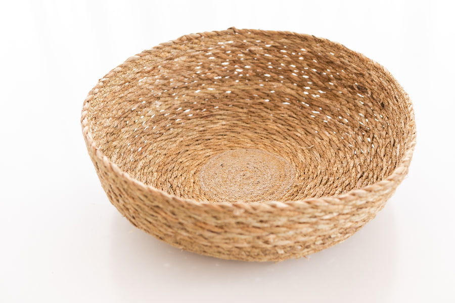 Catchall Woven Basket Bowl-Medium