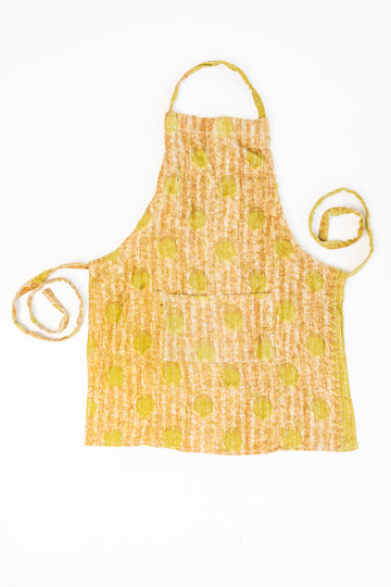 Kantha Sari Apron Solid Pattern