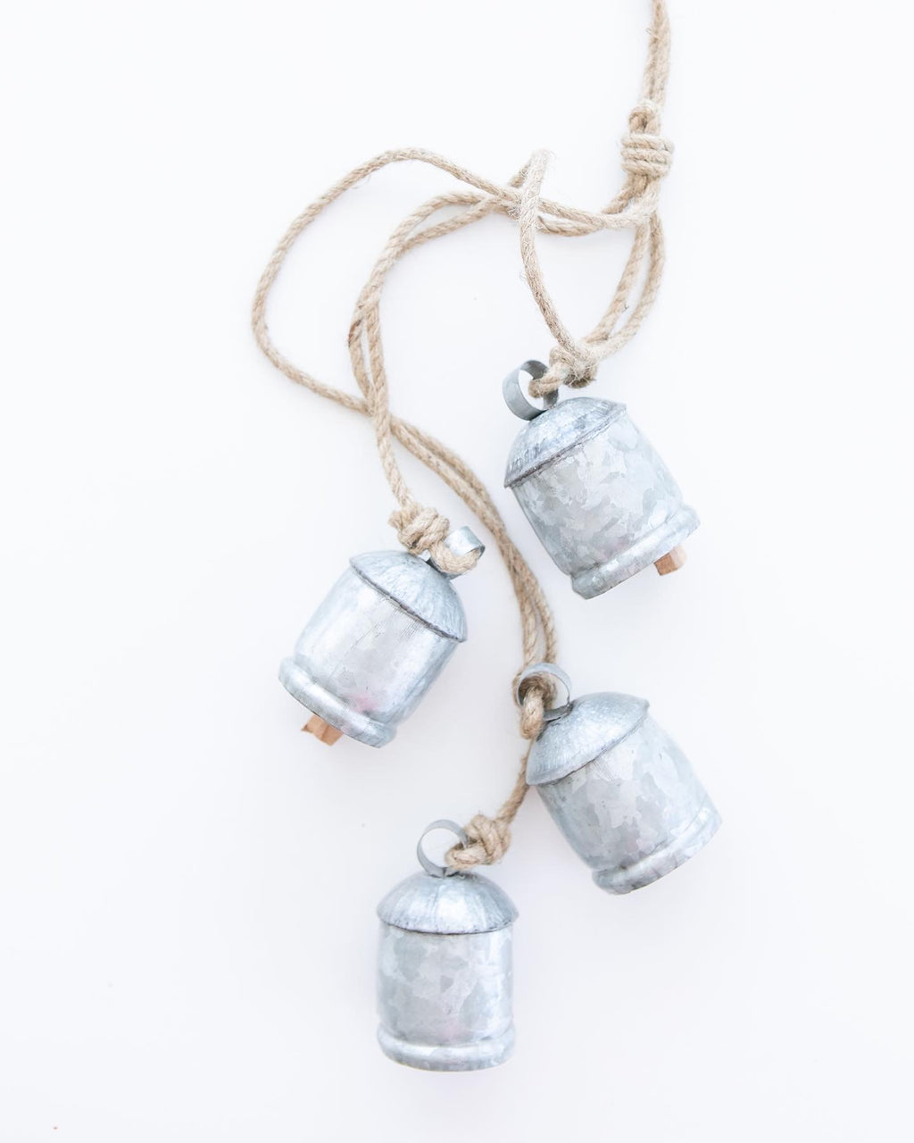 Four Galvanized Bell Tula