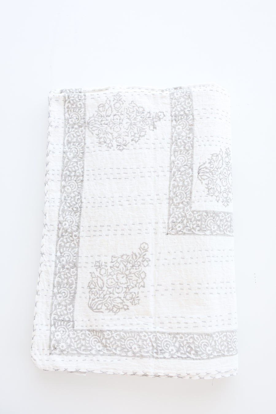 Kantha Stitch Bedcover