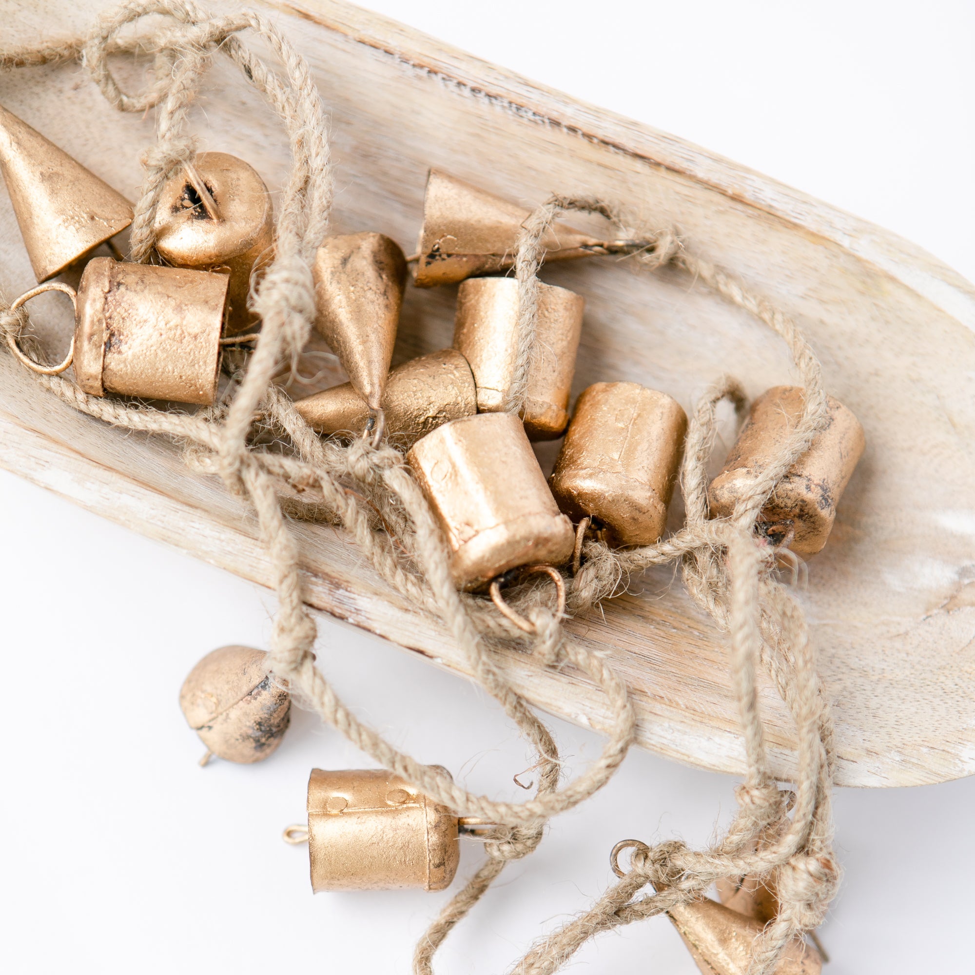 Brass Bell Holiday Garland